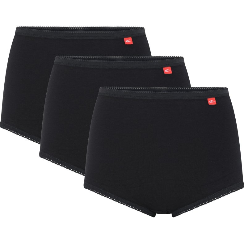 Dametrusse (3-Pack) Maxi "Marathon" hvid eller sort Dess. 5603