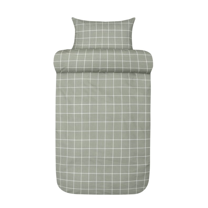 Dess. 8318 Sengest ekstra fin bomuld "Hie" dmpet grn