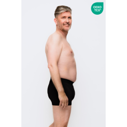 Dess. 444-5  .Boxershorts med inkontinens indlg. Til mand, Sort