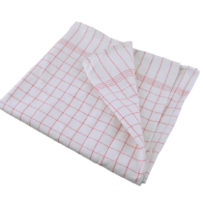 Dess.100 Viskestykke 50x100cm. Rd, bl eller grn tern.