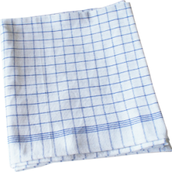 Dess.100 Viskestykke 50x100cm. Rd, bl eller grn tern.