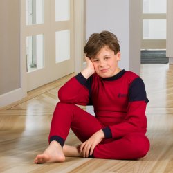 Heldragt til store b�rn, lynl�s i ryg. R�d eller bl�. Dess. 1060