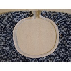 Dess.4580/B  Spisestykke Bl med hvidt mnster.